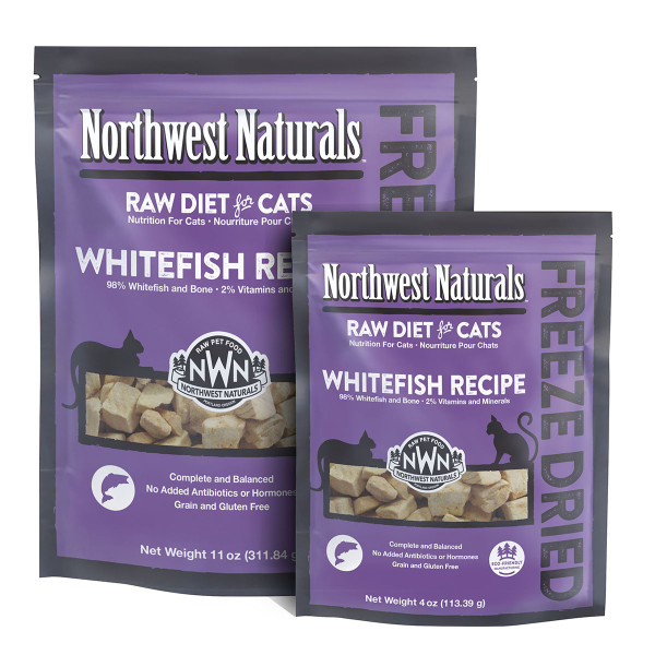 Northwest Naturals Raw Diet For Cats WhiteFish Recipe 冷凍脫水白魚味貓糧 311g X4